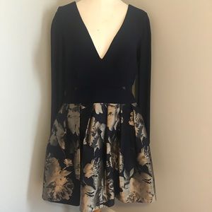 Xscape Navy Semi Formal Dress